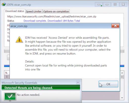 Automatic Antivirus checking