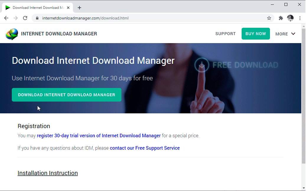 Easy downloading with one click