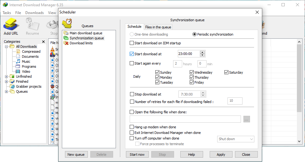 Built-in Scheduler