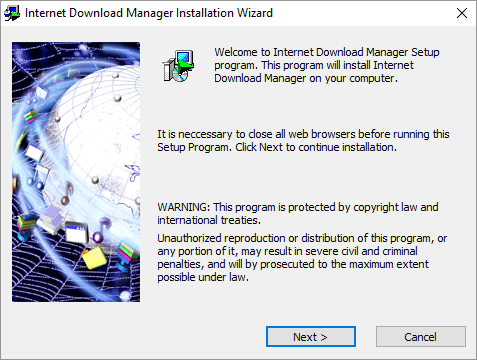 Simple installation wizard